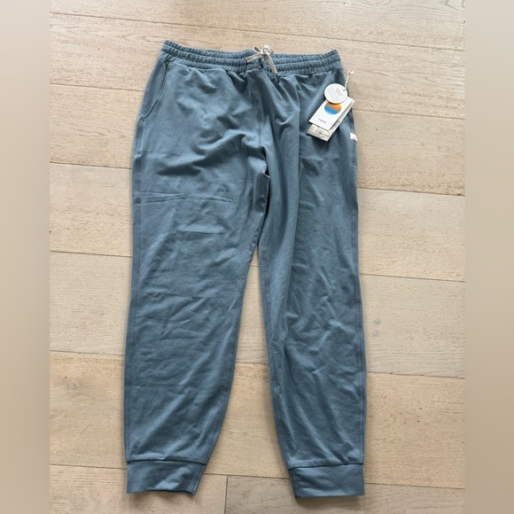 NWT $94 Vuori Dream Knit Performance Jogger Smoke Blue Heather Womens L - Picture 4 of 8